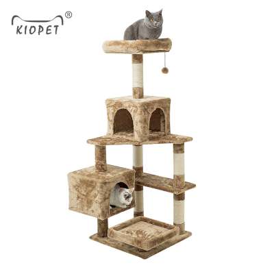 Cute Boom Activity Cat Tree Wholesale Lovely High Quality Tree Houses Wooden Cat Tree