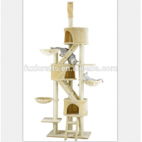 106" Cat Tree Condo Perch House Stand Bed Hammock Cats Scratch Post Furniture