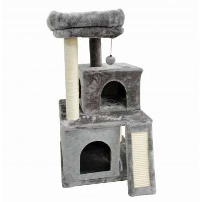 New Pet Products Safe Comfortable Wooden Cat Craft Climbing Castle Tree Fashion Cat Tree